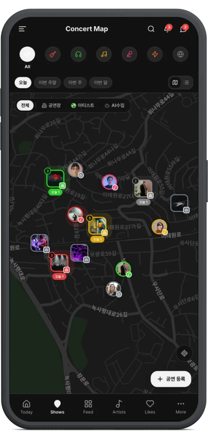 MiSFY concert map
